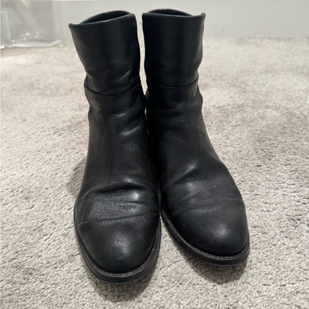 Stuart Weitzman Black Ankle Boots